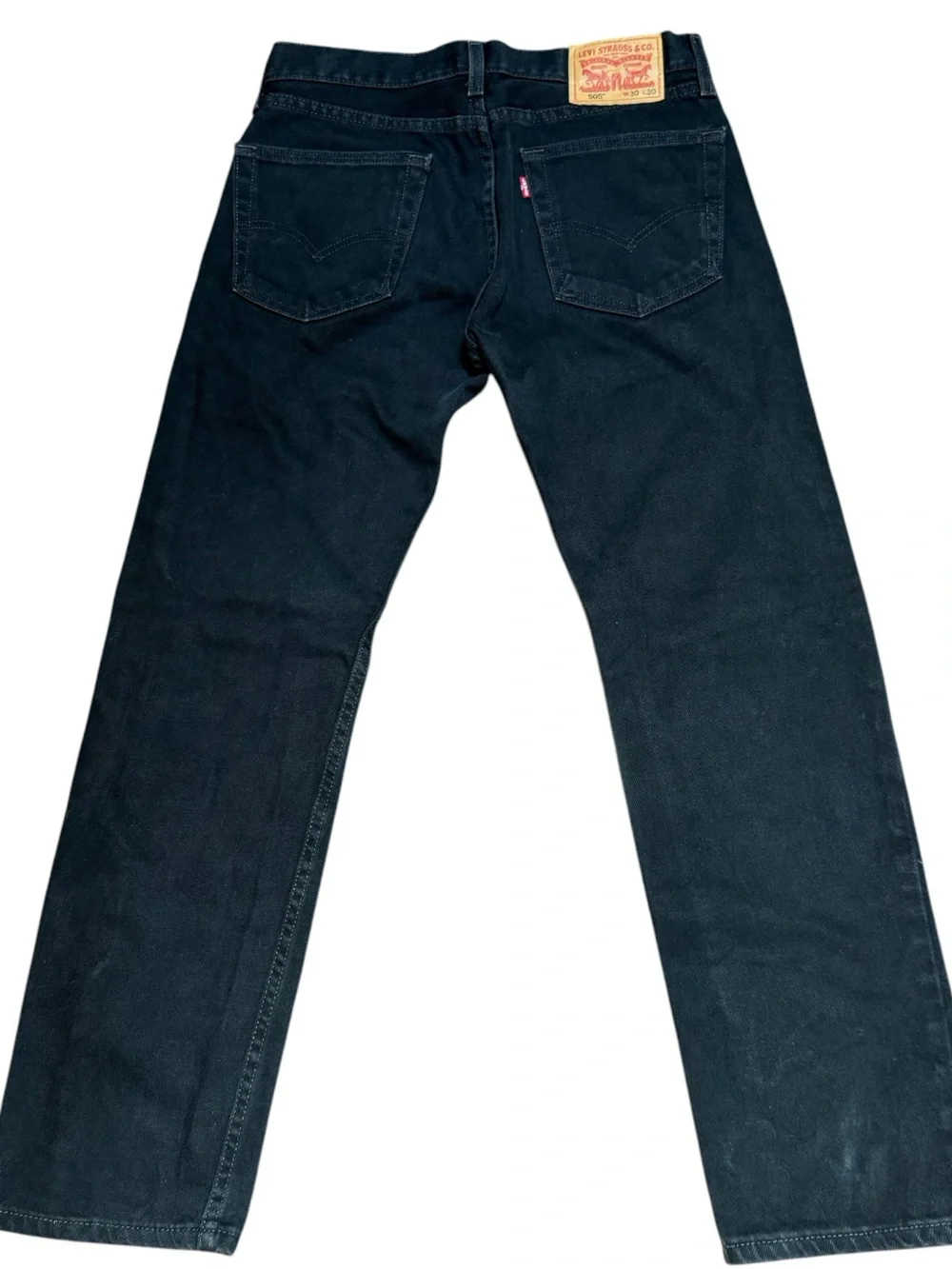 Levi’s 505 Black Denim Men’s W30 L30 Straight Classic Americana Streetwear NWOT